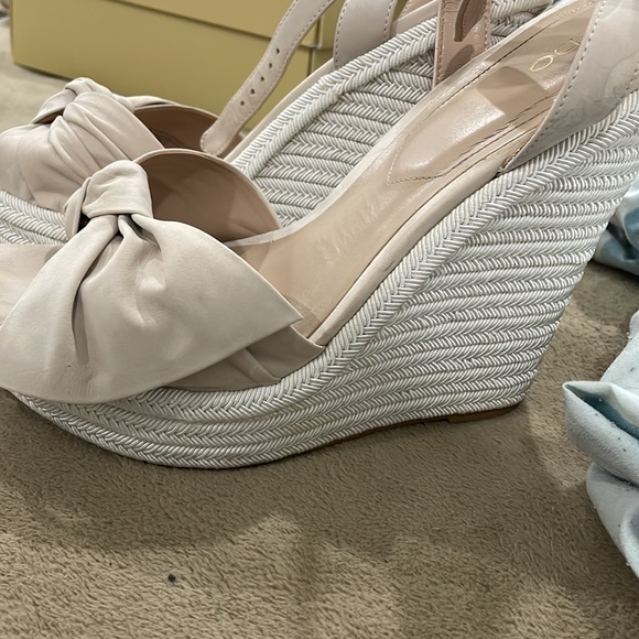 Aldo nude/white wedge heels - size 11 - Picture 2 of 5